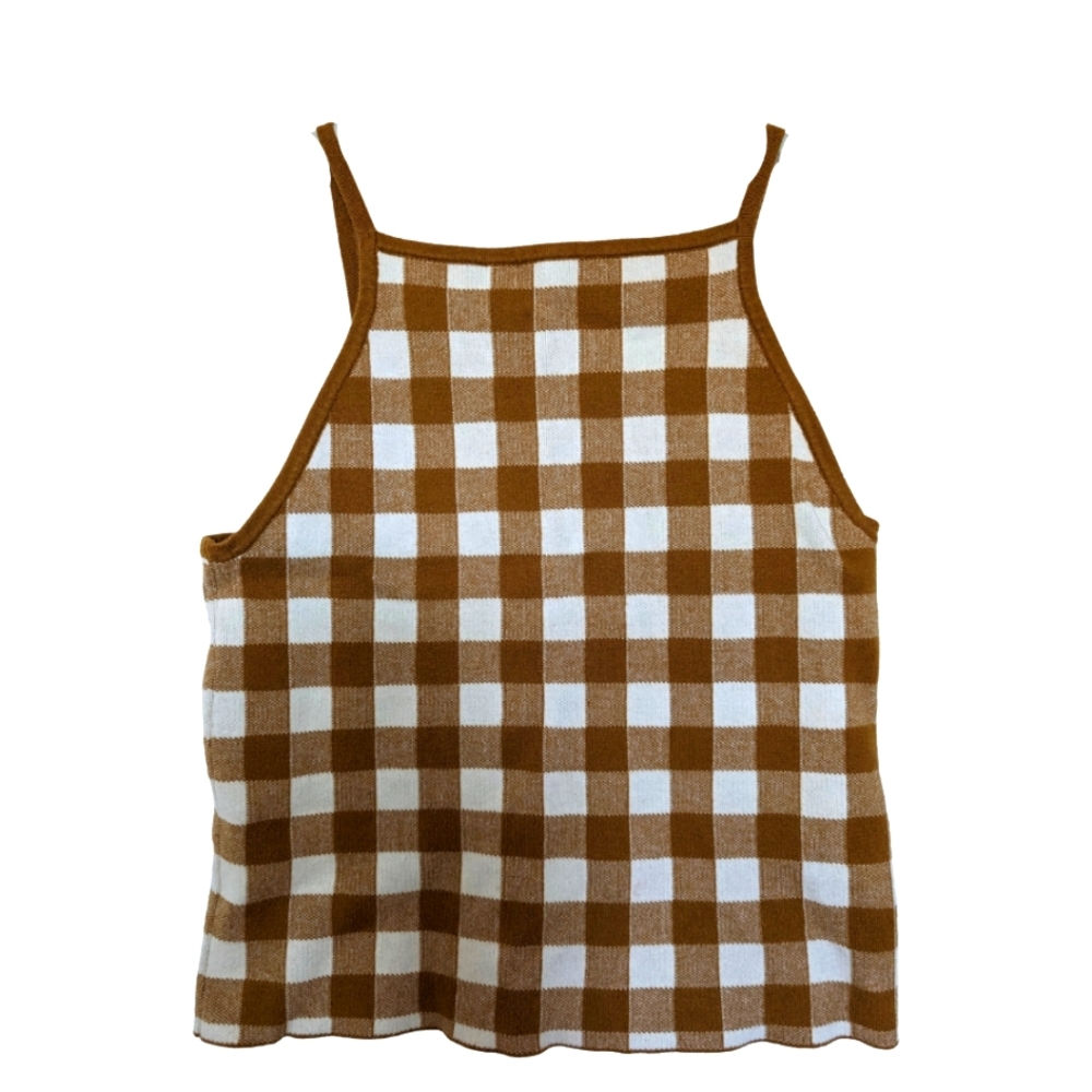 Madewell Gingham Sweater Tank